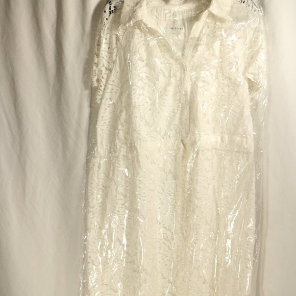 NWT TRINA TURK Lakeside Tie-Waist Midi Lace Dress Sz 14 - Picture 7 of 7